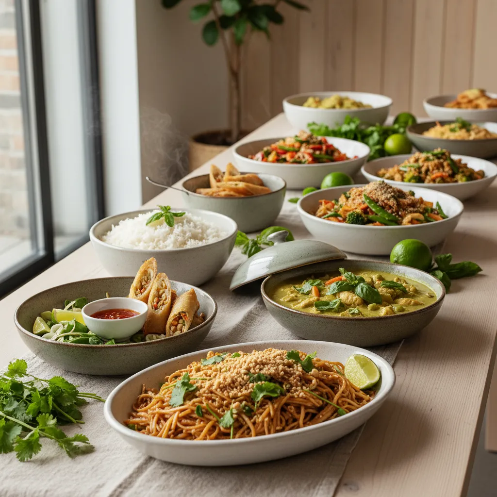 Asiatisk buffet fra catering i Brumunddal