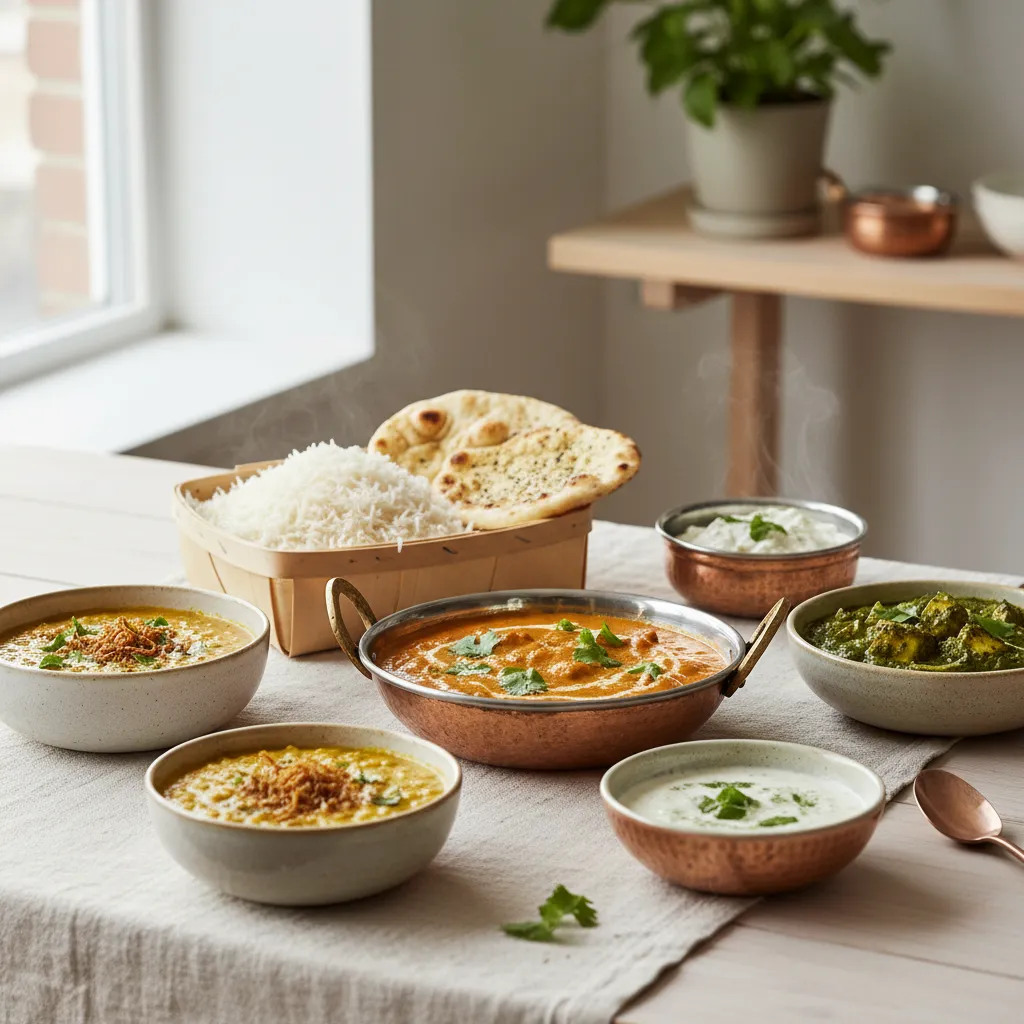 Indisk catering i Strømmen med curry og naan