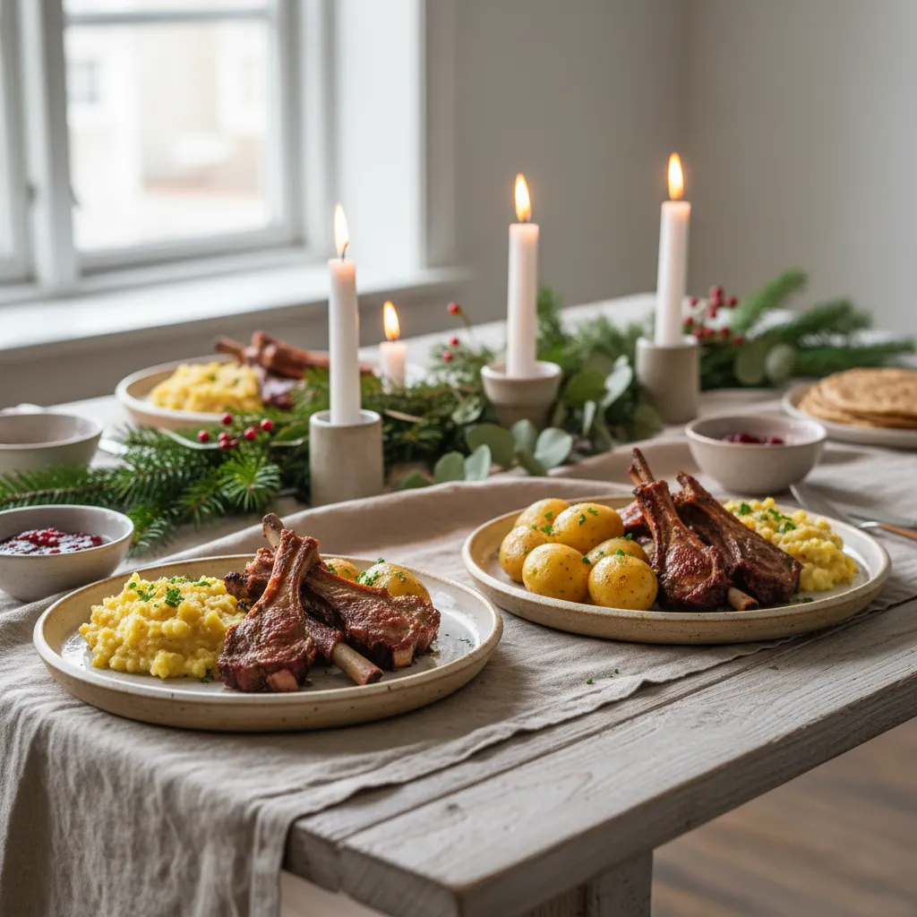 Fjellmat og pinnekjøtt fra catering i Meråker