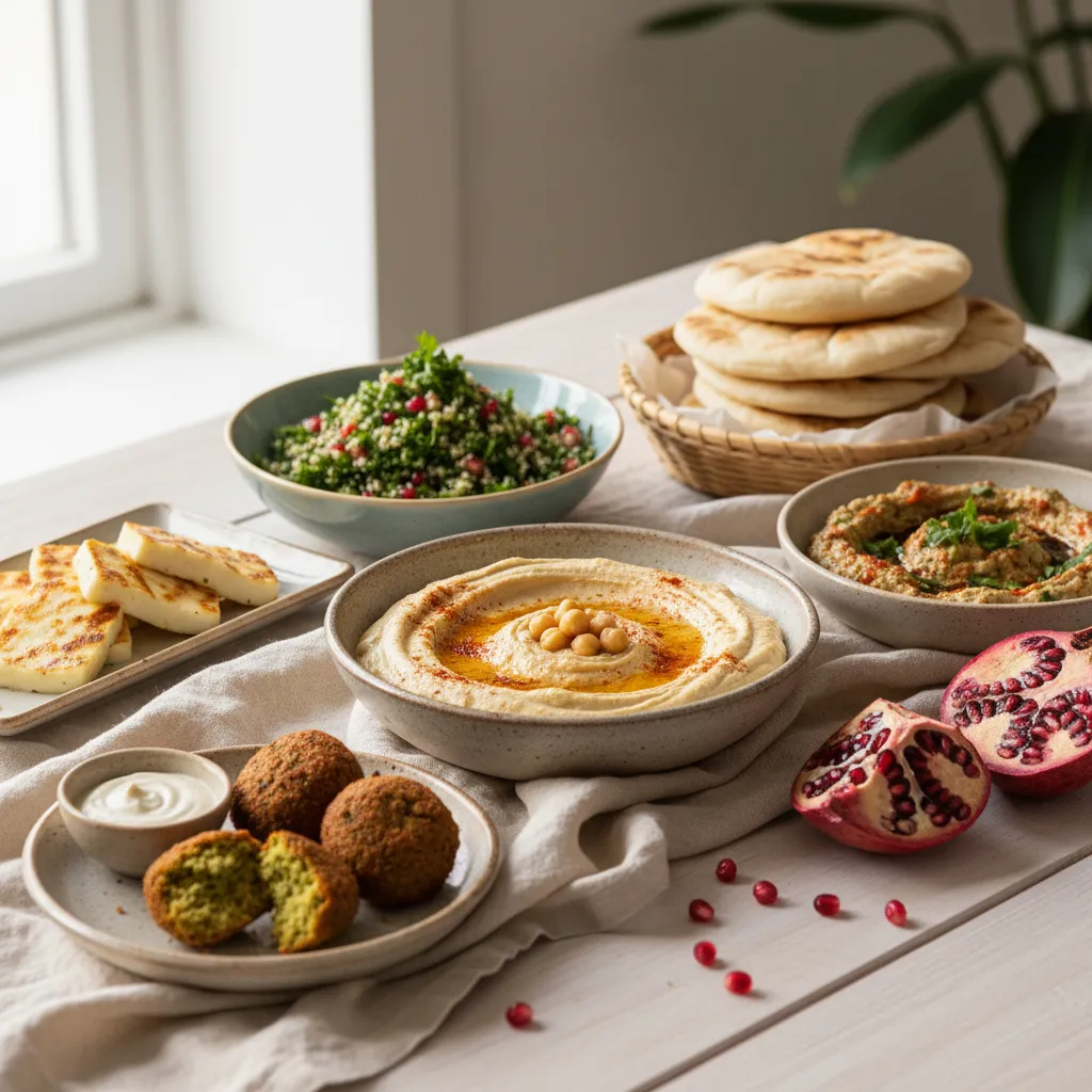 Meze og hummus fra catering i Strømmen