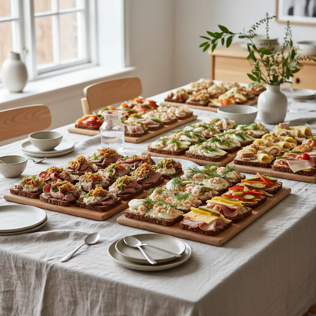 Smørbrødfat fra catering på Askøy til møter og selskap
